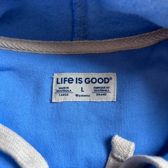 NWOT Life Is Good Labrador Leash Simply True Fleece Hoodie. Dog Mom. Cozy. Large - Picture 10 of 15